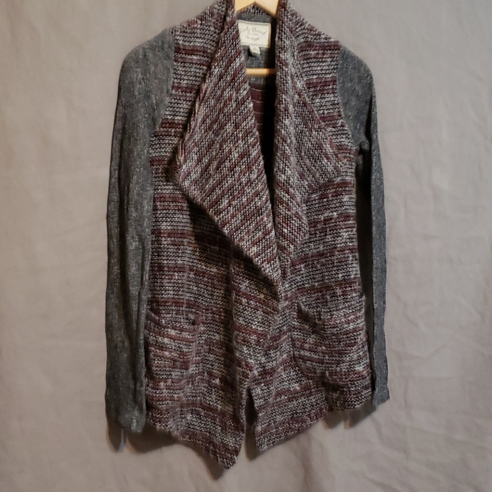 Lucky brand multi colored long sleeved cardigan size extra small